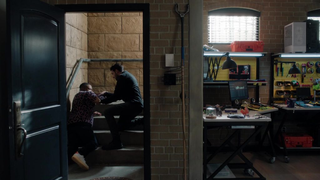 Nike AF1 Sneakers Worn by Arlen Escarpeta as Zeke Wallace in Found S01E02 “Missing While Sinning” (2023) (Image 1)