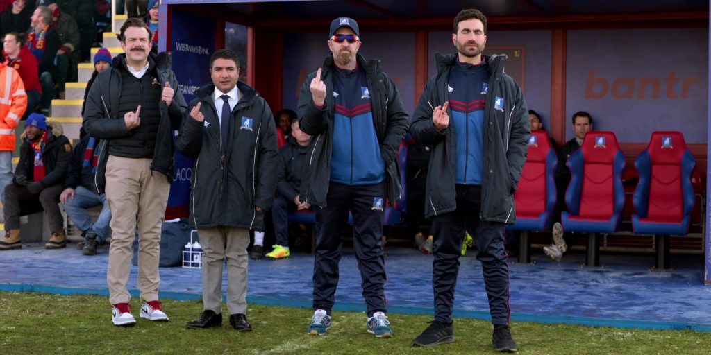 Nike AJ 1 Low Light Smoke Grey Sneakers of Jason Sudeikis in Ted Lasso S02E06 “The Signal” (2021) (Image 2)