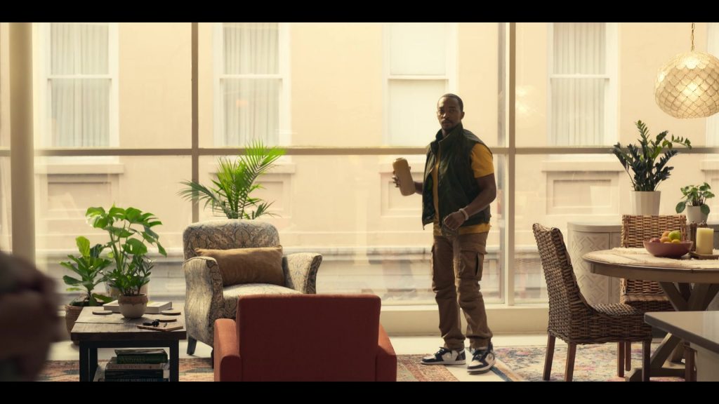Nike AJ 1 Retro High Shoes Worn by Anthony Mackie as John Doe in Twisted Metal S01E01 “WLUDRV” (2023) (Image 1)