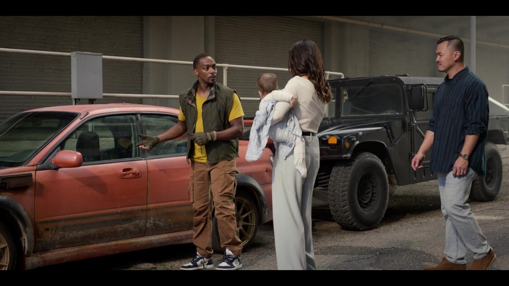 Nike AJ 1 Retro High Shoes Worn by Anthony Mackie as John Doe in Twisted Metal S01E01 “WLUDRV” (2023) (Image 2)