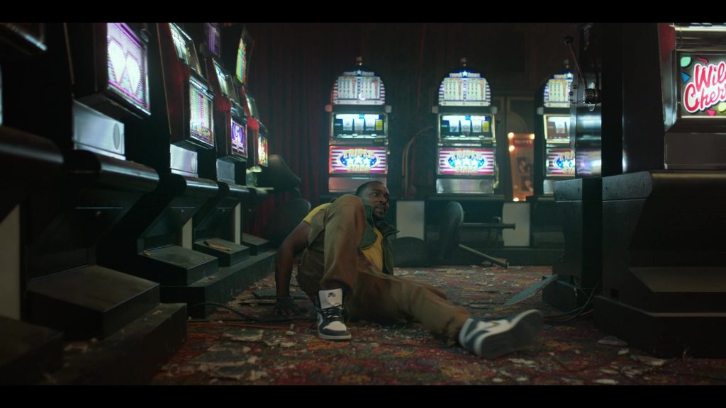 Nike AJ 1 Retro High Sneakers Worn by Anthony Mackie as John Doe in Twisted Metal S01E02 “3RNCRCS” (2023) (Image 4)