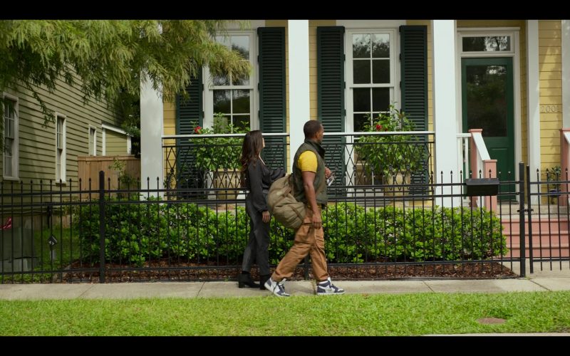 Nike AJ 1 Sneakers Worn by Casio Databank Watch of Anthony Mackie as John Doe in Twisted Metal S01E10 “SHNGRLA” (2023) (Image 1)