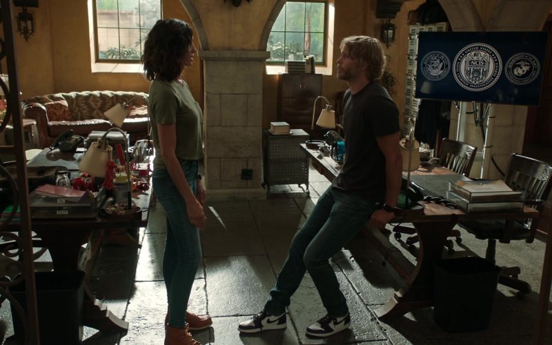 Nike AJ 1 Sneakers Worn by Eric Christian Olsen as Marty Deeks in NCIS - Los Angeles S13E04 “Sorry for Your Loss” (2021) (Image 1)