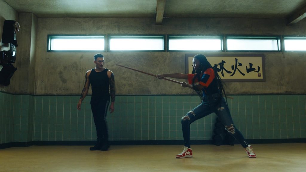 Nike AJ 1 Sneakers Worn by Kaci Walfall in Naomi S01E08 “Fellowship of the Disc” (2022) (Image 1)