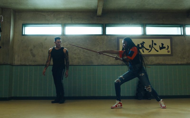 Nike AJ 1 Sneakers Worn by Kaci Walfall in Naomi S01E08 “Fellowship of the Disc” (2022) (Image 1)