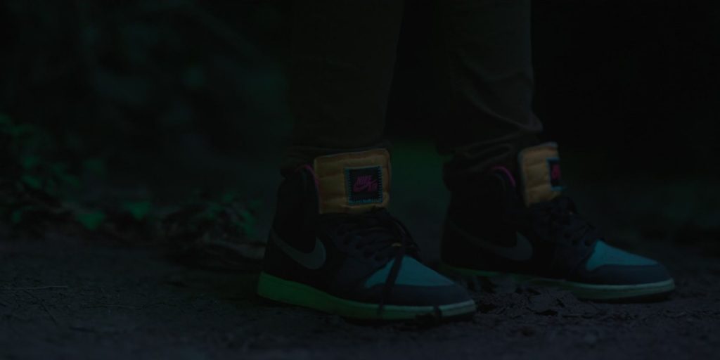 Nike AJ 1 Tokyo BioHack High Top Sneakers Worn by Ja'Siah Young as Dion Warren in Raising Dion S02E08 “ISSUE #208 - Who You Are” (2022) (Image 1)