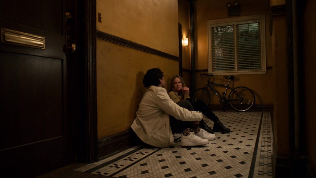 Nike Air Force 1 All-White Shoes of Nik Dodani as Zahid Raja in Atypical S04E09 “Player's Ball” (2021) (Image 1)