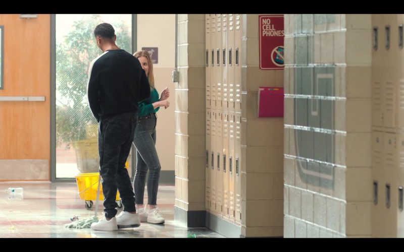 Nike Air Force 1 All-White Sneakers Worn by Mason Gooding as Andrew in Love, Victor S01E08 “Boy's Trip” (2020) (Image 1)