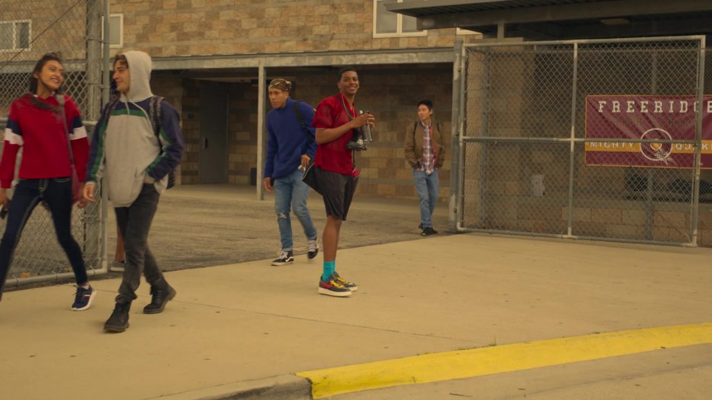 Nike Air Force 1 ‘Black History Month' Sneakers of Brett Gray as Jamal Turner in On My Block S04E01 “Chapter Twenty-Nine” (2021) (Image 1)