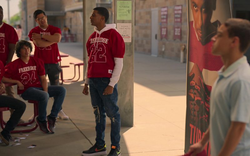 Nike Air Force 1 Black Sneakers Worn by Brett Gray as Jamal Turner in On My Block S04E02 “Chapter Thirty” (2021) (Image 1)