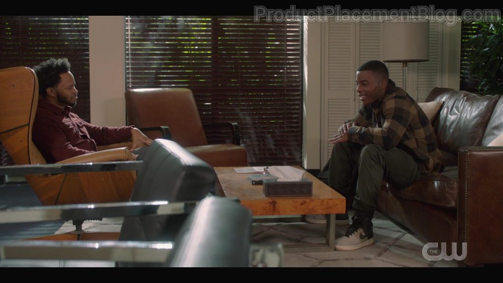 Nike Air Force 1 High '07 LV8 ‘Light Bone' Sneakers of Daniel Ezra as Spencer James in All American S03E04 “My Mind's Playing Tricks on Me” (2021) (Image 1)