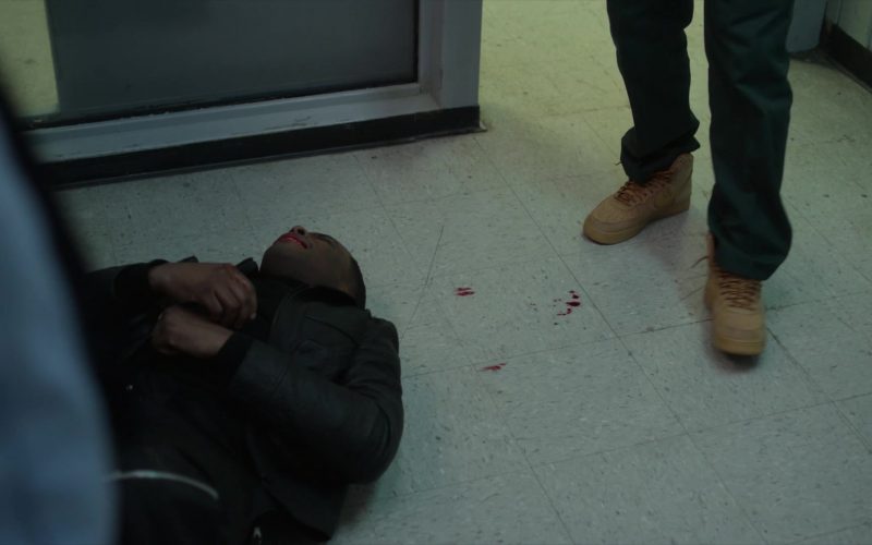 Nike Air Force 1 High ‘Flax' Men's Sneakers in Power Book II - Ghost S01E06 “Good vs Evil” (2020) (Image 1)