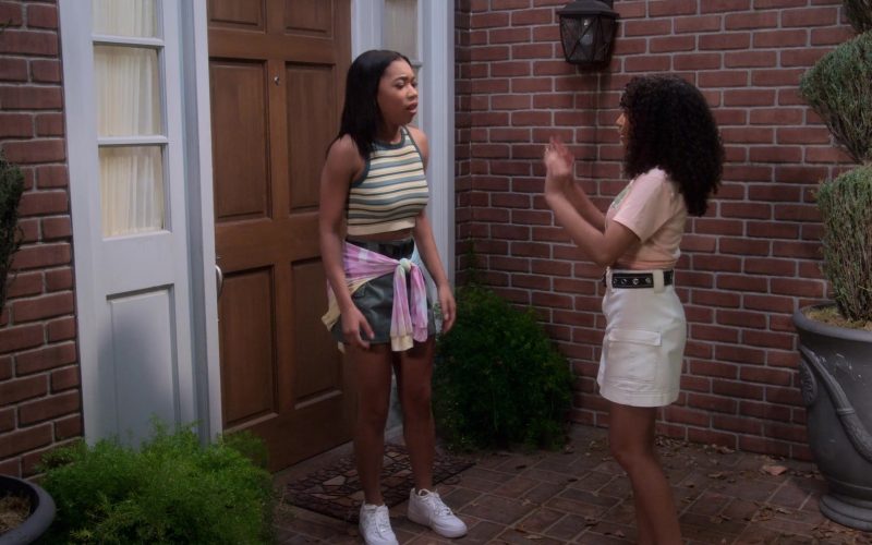 Nike Air Force 1 Low Shoes of Kyla-Drew as Sasha Dixon in Dad Stop Embarrassing Me! S01E06 “#ThrillaOnTheGrilla” (2021) (Image 1)