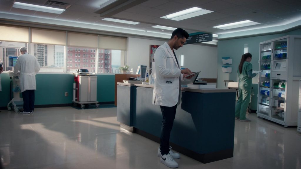 Nike Air Force 1 Low Sneakers of Manish Dayal as Devon Pravesh in The Resident S04E10 “Into the Unknown” (2021) (Image 1)