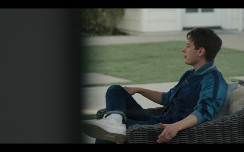Nike Air Force 1 Men's White Sneakers of Uly Schlesinger as Nathan in Generation S01E09 “Deepfake” (2021) (Image 1)