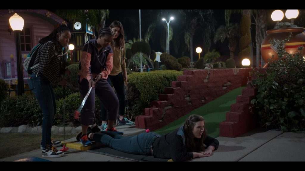 Nike Air Force 1 Shadow Spiral Sage Sneakers of Alyah Chanelle Scott as Whitney in The Sex Lives of College Girls S01E04 “Kappa” (2021) (Image 1)