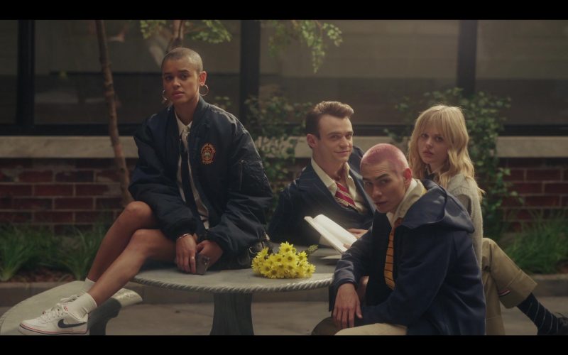 Nike Air Force 1 Sneakers of Jordan Alexander as Julien Calloway in Gossip Girl S01E02 “She's Having a Maybe” (2021) (Image 1)