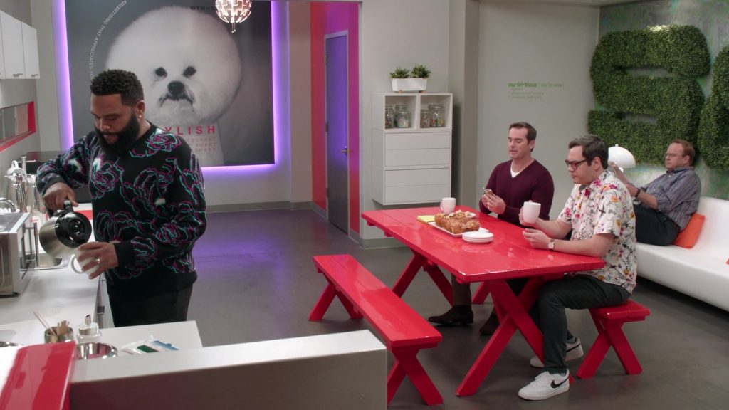 Nike Air Force 1 Sneakers of Nelson Franklin as Connor Stevens in Black-ish S07E05 “Babes in Boyland” (2020) (Image 1)