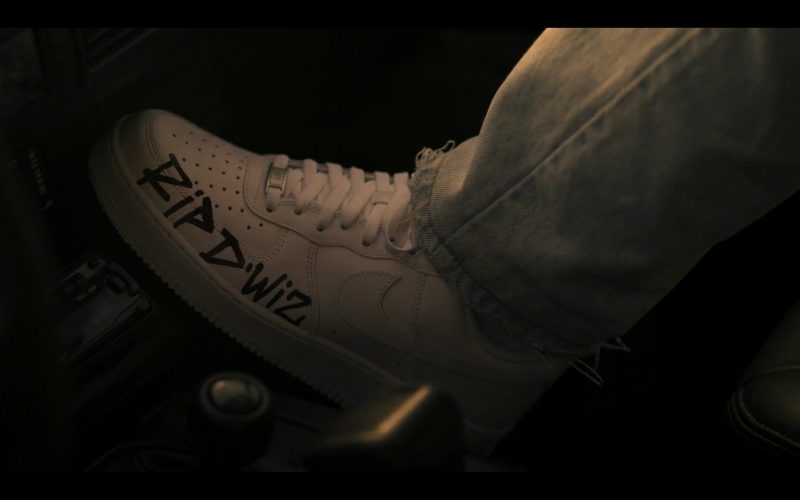 Nike Air Force 1 White Sneakers in Power Book III - Raising Kanan S01E03 “Stick and Move” (2021) (Image 1)
