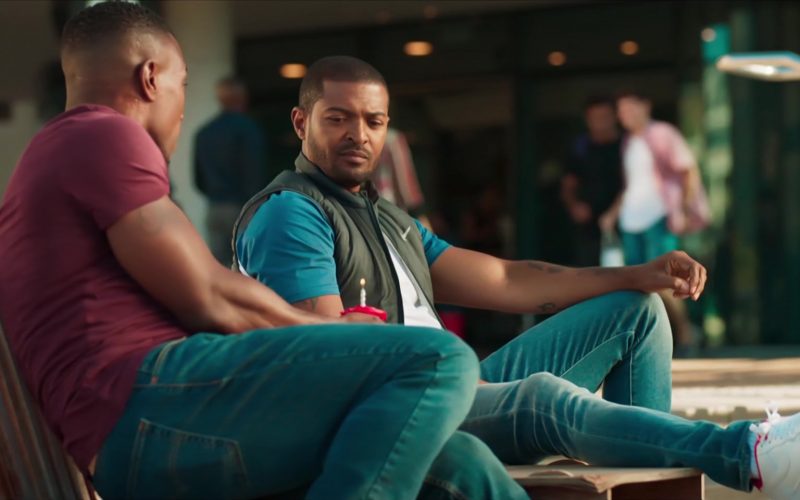 Nike Air Force 1 White Sneakers of Noel Clarke as Aaron ‘Bish' Bishop in Bulletproof S03E01 “South Africa - Part 1” (2021) (Image 1)