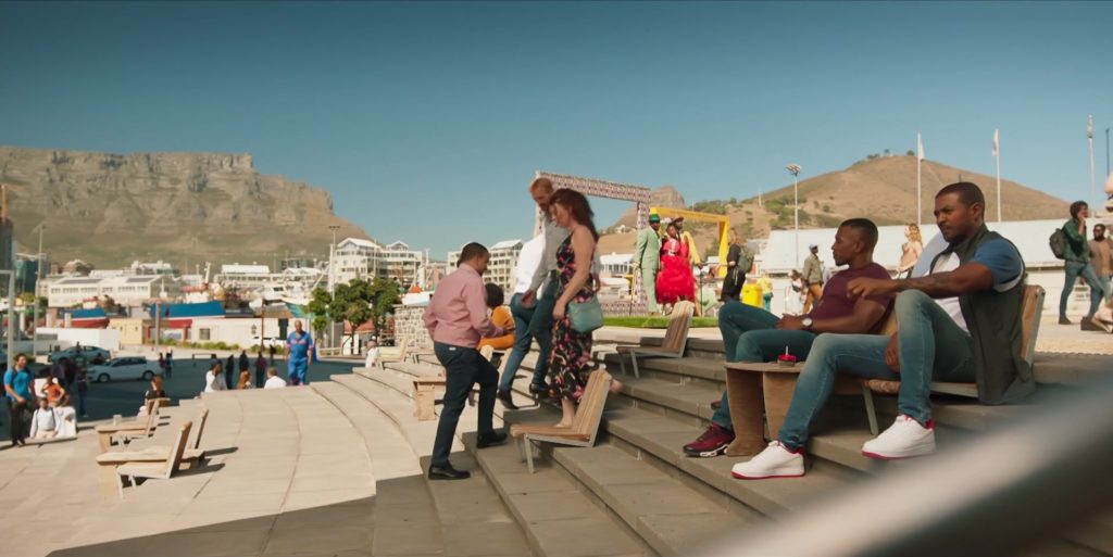 Nike Air Force 1 White Sneakers of Noel Clarke as Aaron ‘Bish' Bishop in Bulletproof S03E01 “South Africa - Part 1” (2021) (Image 2)