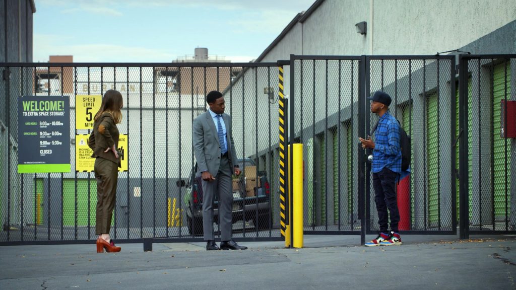 Nike Air Jordan 1 Men's Mid ‘Blue the Great' Sneakers in All Rise S02E07 “Almost the Meteor” (2021) (Image 1)