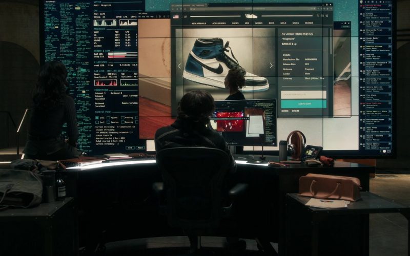 Nike Air Jordan 1 Retro High OG ‘Fragment' Sneakers in The Equalizer S01E04 “It Takes a Village” (2021) (Image 1)