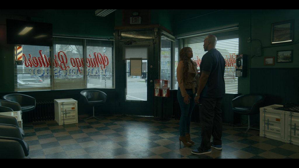 Nike Air Jordan 1 Retro High OG sneaker in the “Royal” blue and black in Power Book IV Force S03E03 “There's Always a Price to Pay” (2025) (Image 1)