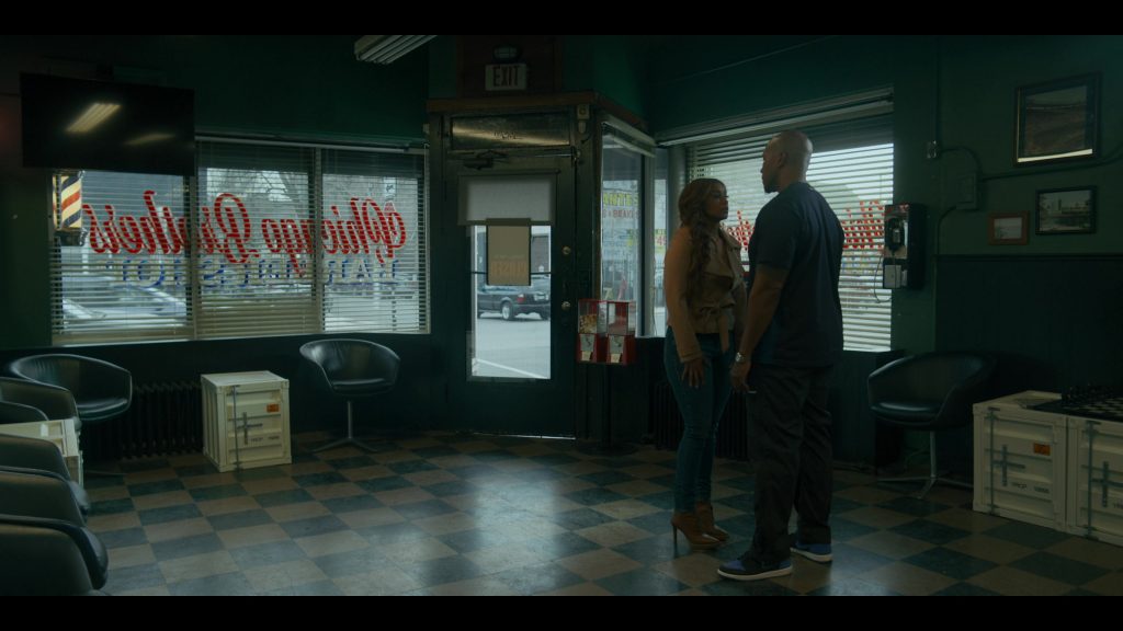 Nike Air Jordan 1 Retro High OG sneaker in the “Royal” blue and black in Power Book IV Force S03E03 “There's Always a Price to Pay” (2025) (Image 10)