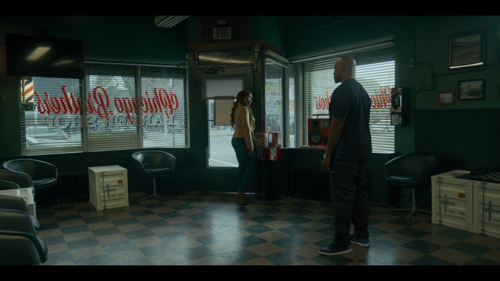 Nike Air Jordan 1 Retro High OG sneaker in the “Royal” blue and black in Power Book IV Force S03E03 “There's Always a Price to Pay” (2025) (Image 2)