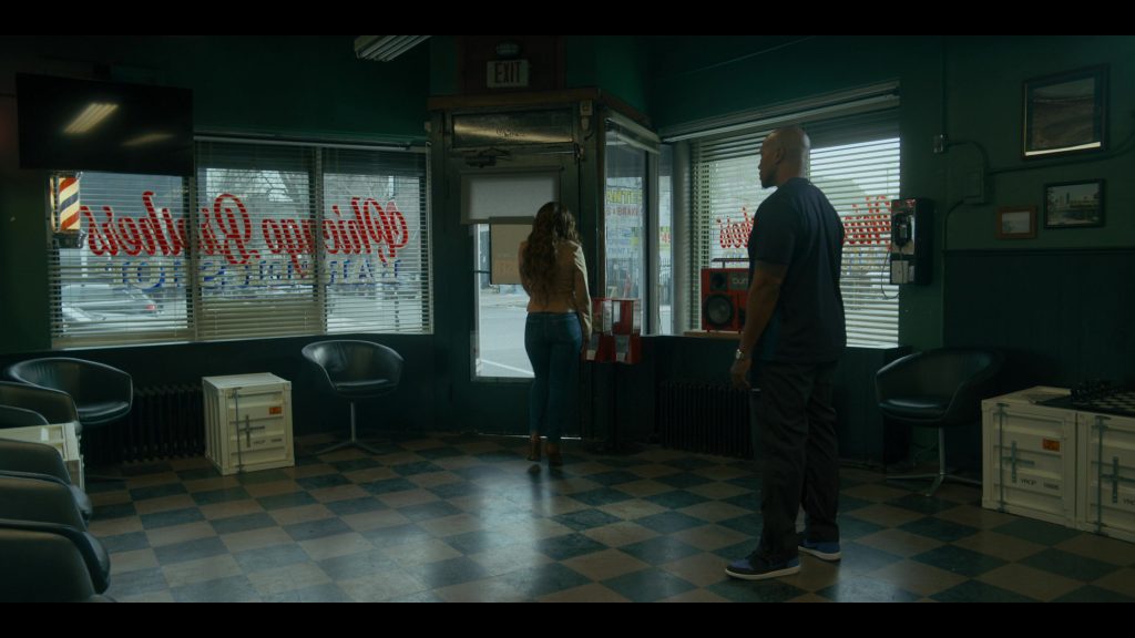 Nike Air Jordan 1 Retro High OG sneaker in the “Royal” blue and black in Power Book IV Force S03E03 “There's Always a Price to Pay” (2025) (Image 3)