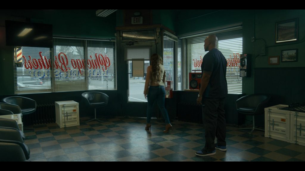 Nike Air Jordan 1 Retro High OG sneaker in the “Royal” blue and black in Power Book IV Force S03E03 “There's Always a Price to Pay” (2025) (Image 4)