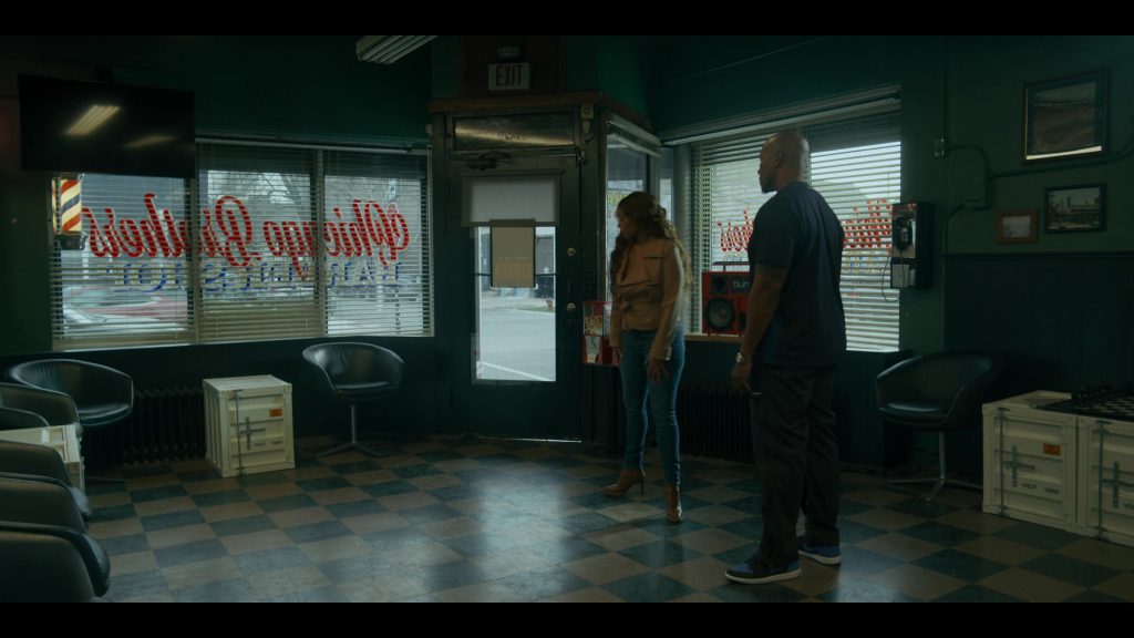 Nike Air Jordan 1 Retro High OG sneaker in the “Royal” blue and black in Power Book IV Force S03E03 “There's Always a Price to Pay” (2025) (Image 5)