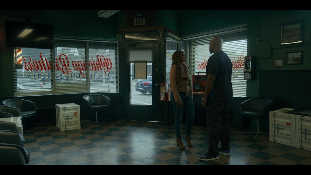 Nike Air Jordan 1 Retro High OG sneaker in the “Royal” blue and black in Power Book IV Force S03E03 “There's Always a Price to Pay” (2025) (Image 7)