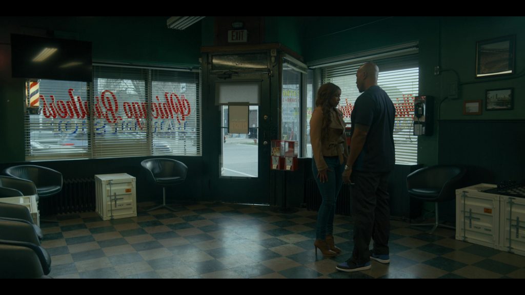 Nike Air Jordan 1 Retro High OG sneaker in the “Royal” blue and black in Power Book IV Force S03E03 “There's Always a Price to Pay” (2025) (Image 9)