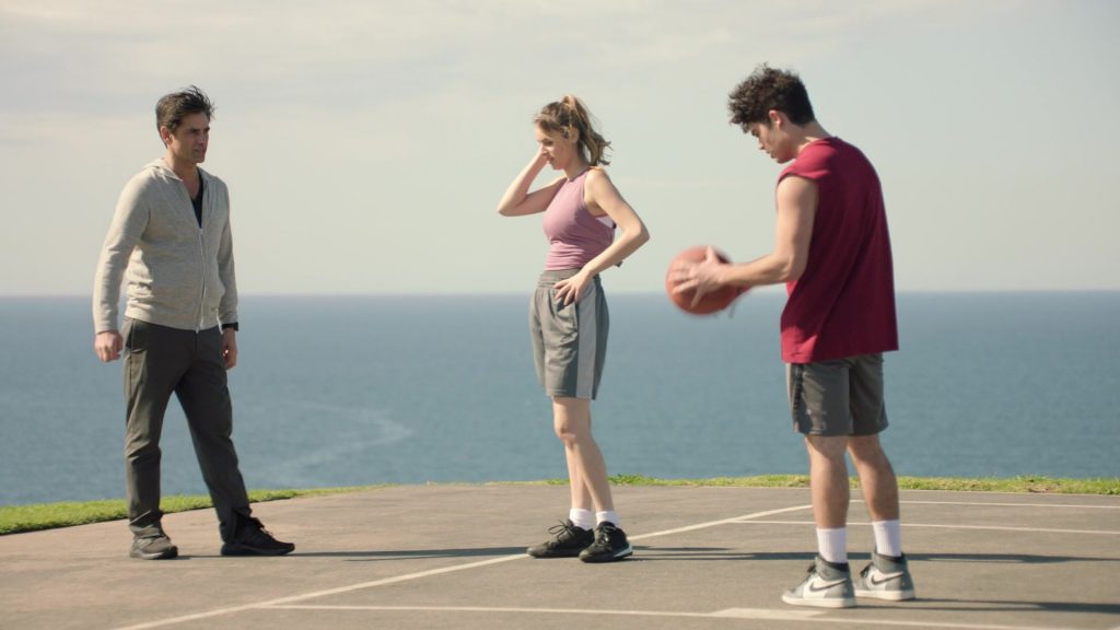 Nike Air Jordan 1 Retro White-Grey Sneakers in Big Shot S01E02 “The Marvyn Korn Effect” (2021) (Image 1)