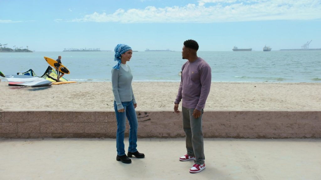Nike Air Jordan 1 Sneakers Worn by Caleb Castille as Devin Roundtree in NCIS - Los Angeles S14E04 “Dead Stick” (2022) (Image 1)