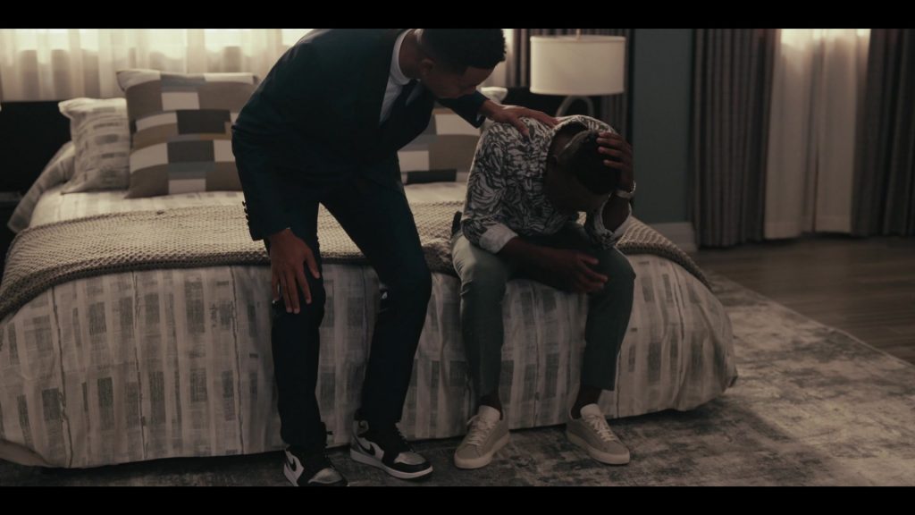 Nike Air Jordan 1 Sneakers Worn by Jabari Banks as Will Smith in Bel-Air S01E06 “The Strength to Smile” (2022) (Image 1)