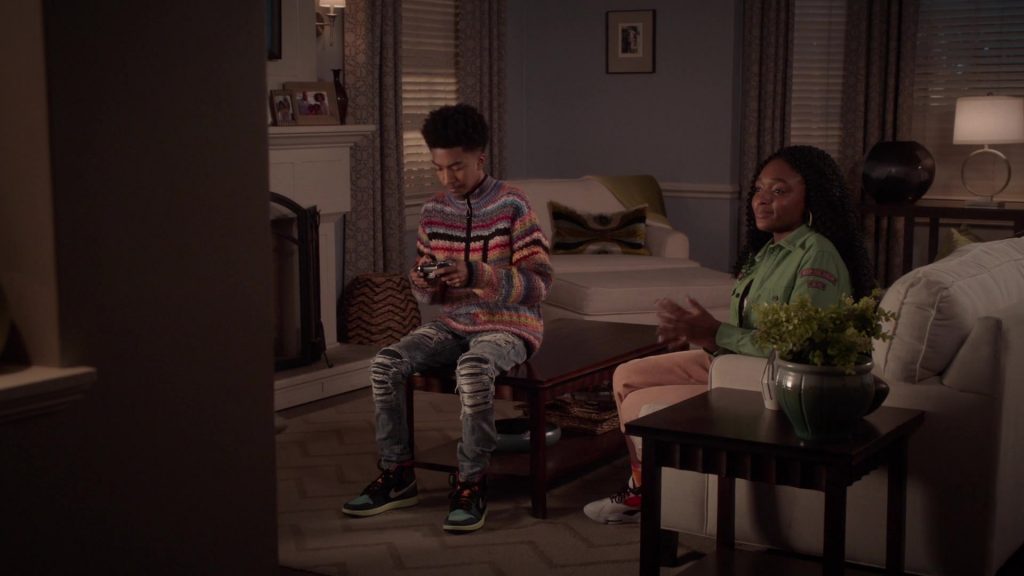 Nike Air Jordan 1 Sneakers Worn by Miles Brown as Jack Johnson in Black-ish S07E19 “Missions & Ambitions” (2021) (Image 1)