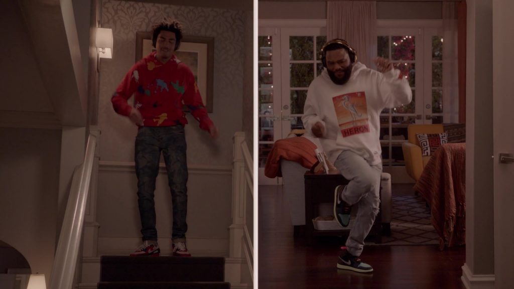 Nike Air Jordan 1 Sneakers of Anthony Anderson as Andre ‘Dre' Johnson in Black-ish S07E17 “Move-In Ready” (2021) (Image 1)