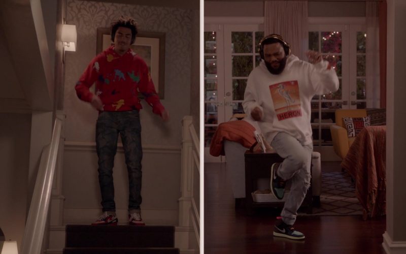 Nike Air Jordan 1 Sneakers of Anthony Anderson as Andre ‘Dre' Johnson in Black-ish S07E17 “Move-In Ready” (2021) (Image 1)