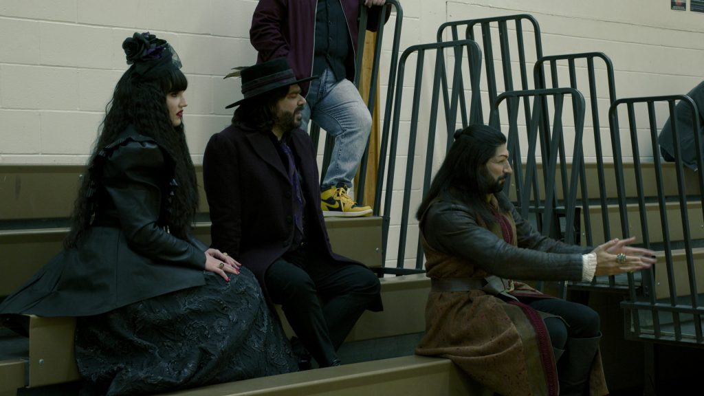 Nike Air Jordan 1 Yellow Black Sneakers Worn by Harvey Guillén as Guillermo de la Cruz in What We Do in the Shadows S04E05 “Private School” (2022) (Image 4)