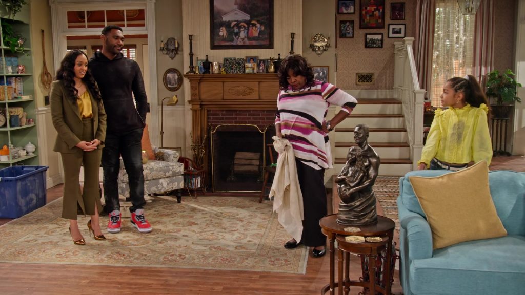Nike Air Jordan 3 Retro ‘Fire Red - Grey Cement' Sneakers of Anthony Alabi as Moz McKellan in Family Reunion S03E05 “Remember the False Idol” (2021) (Image 3)