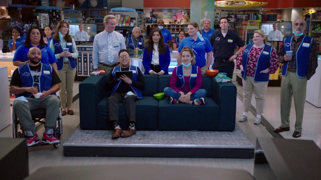 Nike Air Jordan 3 Trainers of Colton Dunn as Garrett McNeil in Superstore S06E02 “California, Part 2” (2020) (Image 1)