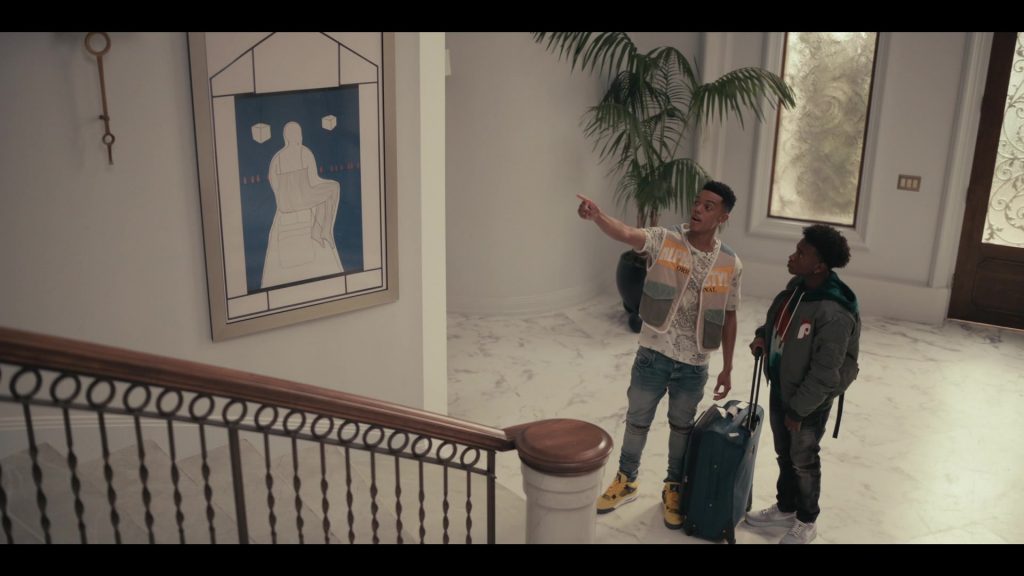 Nike Air Jordan 4 Lightning Sneakers of Jabari Banks as Will Smith in Bel-Air S01E05 “PA to LA” (2022) (Image 1)
