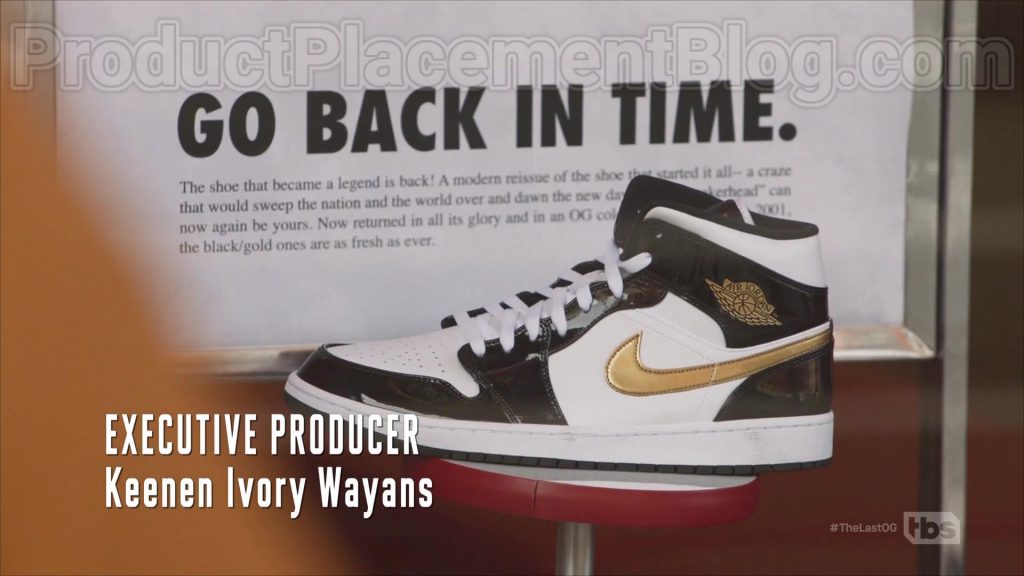 Nike Air Jordan Black & White Shoes in The Last O.G. S03E04 “Fresh Jordans” (2020) (Image 2)