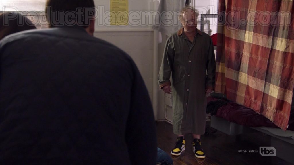 Nike Air Jordan Black-Yellow-White Sneakers in The Last O.G. S03E04 “Fresh Jordans” (2020) (Image 1)