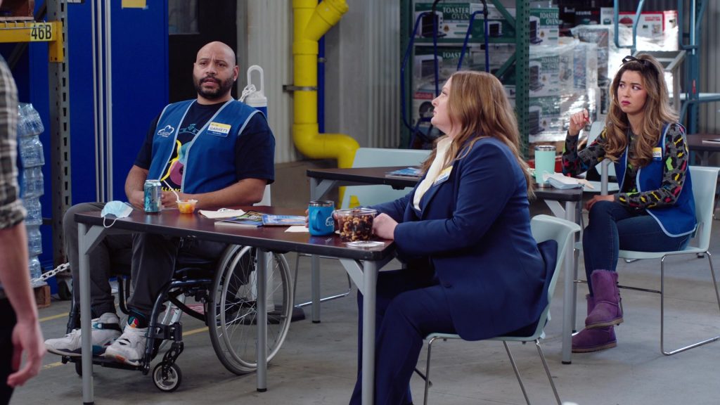 Nike Air Jordan Sneakers Worn by Colton Dunn as Garrett and LaCroix Sparkling Water Can in Superstore S06E10 “Depositions” (2021) (Image 1)