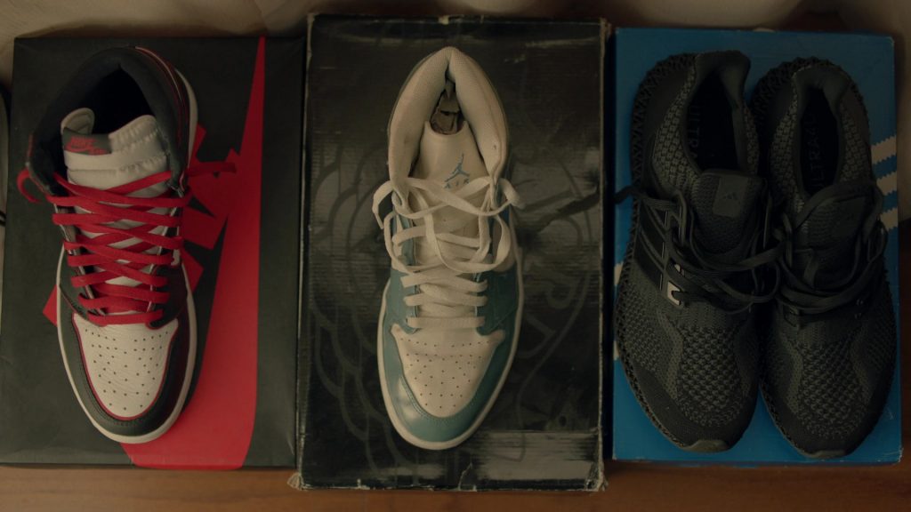 Nike Air Jordan Sneakers and Adidas Black Trainers in Insecure S05E05 “Surviving, Okay!” (2021) (Image 1)