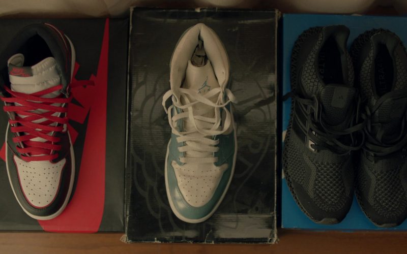 Nike Air Jordan Sneakers and Adidas Black Trainers in Insecure S05E05 “Surviving, Okay!” (2021) (Image 1)